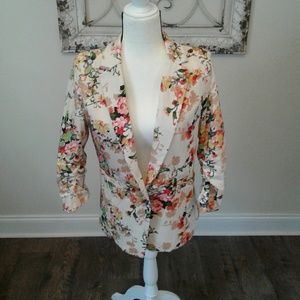 Floral blazer